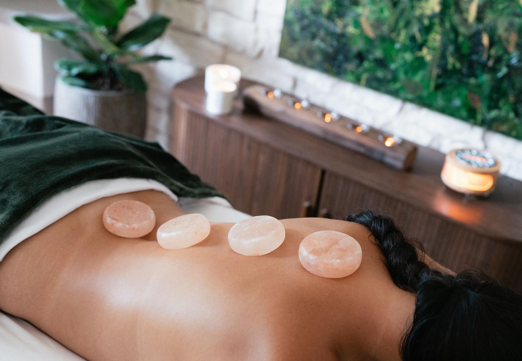 Warm-stone ritual in the W Spa treatment room